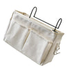 Zerodeko Bedside Hanging Storage Organizer Bag for Dorm Room Fabric Sundries Pouch Fixed Straps MultiPocket Bedside Organizer f