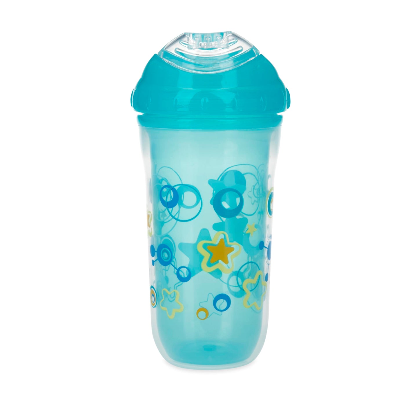 Nuby No-Spill Insulated Cool Sipper- Aqua, 1 Pack, 9Oz/ 270 Ml