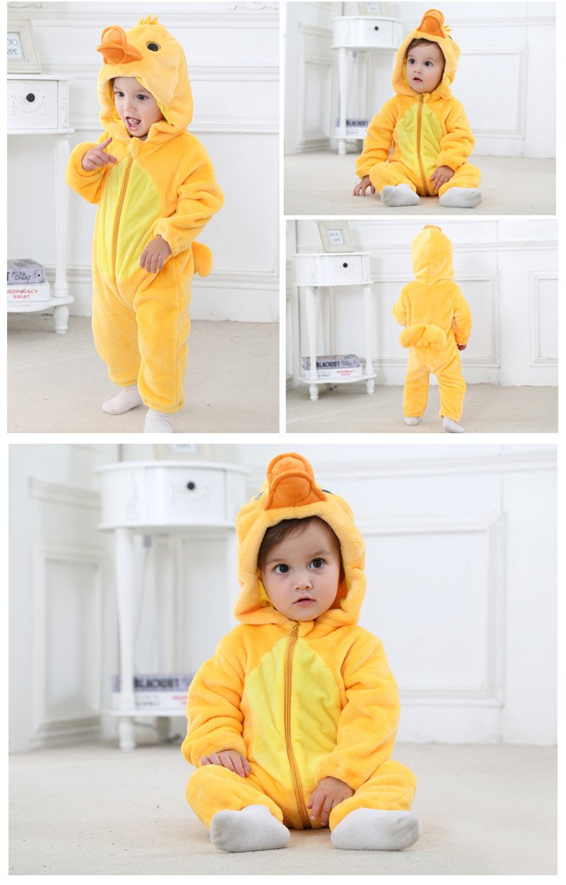 Qzerplay Unisex Baby Halloween Costumes Cartoon Outfit Homewear Duck 90