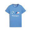 Puma Kids' Standard Bmw M Motorsport Essentials Logo Tee, Blue Skies Ss24, Large