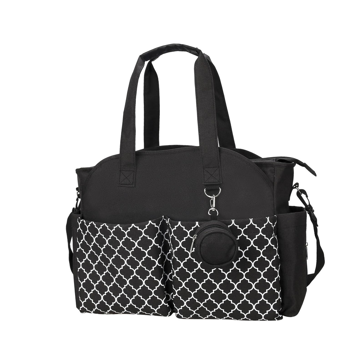 LOOM TREE Multifunctional Baby Diaper Mummy Changing Bag Handbag for Diaper Keys Phone Black | Strollers & Accessories | Strolle