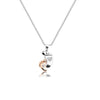 FEELMEM New Mom Gifts Baby Feet Footprint Necklace for New Mother Mommy to Be Pregnancy Announcement Gift(neck- Cooper footprint