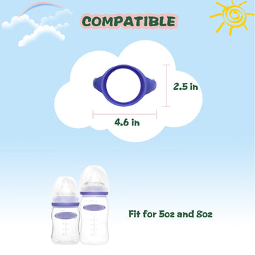 Baby Bottle Handles Compatible For Lansinoh Bottles, Feeding Bottles Holder Accessories, Pack Of 4
