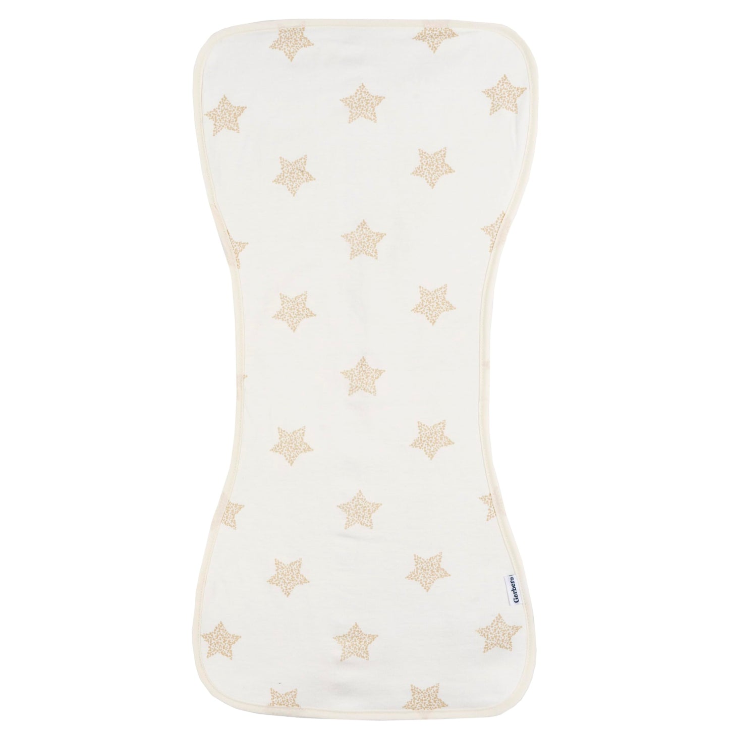 Gerber Baby Unisex Burp Cloths 5-Pack, Tan Grey, Size 10.5' X 21'