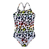 Honisen Big Girls One Pieces Swimsuit Cute Swimwear Bathing Suits Mottling 12T