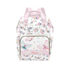 Noverbibi Custom Diaper Bag Backpack with Name Personalized Floral Butterfly Nappy Bag for Mommy Mother's Day Gift Customized Ad