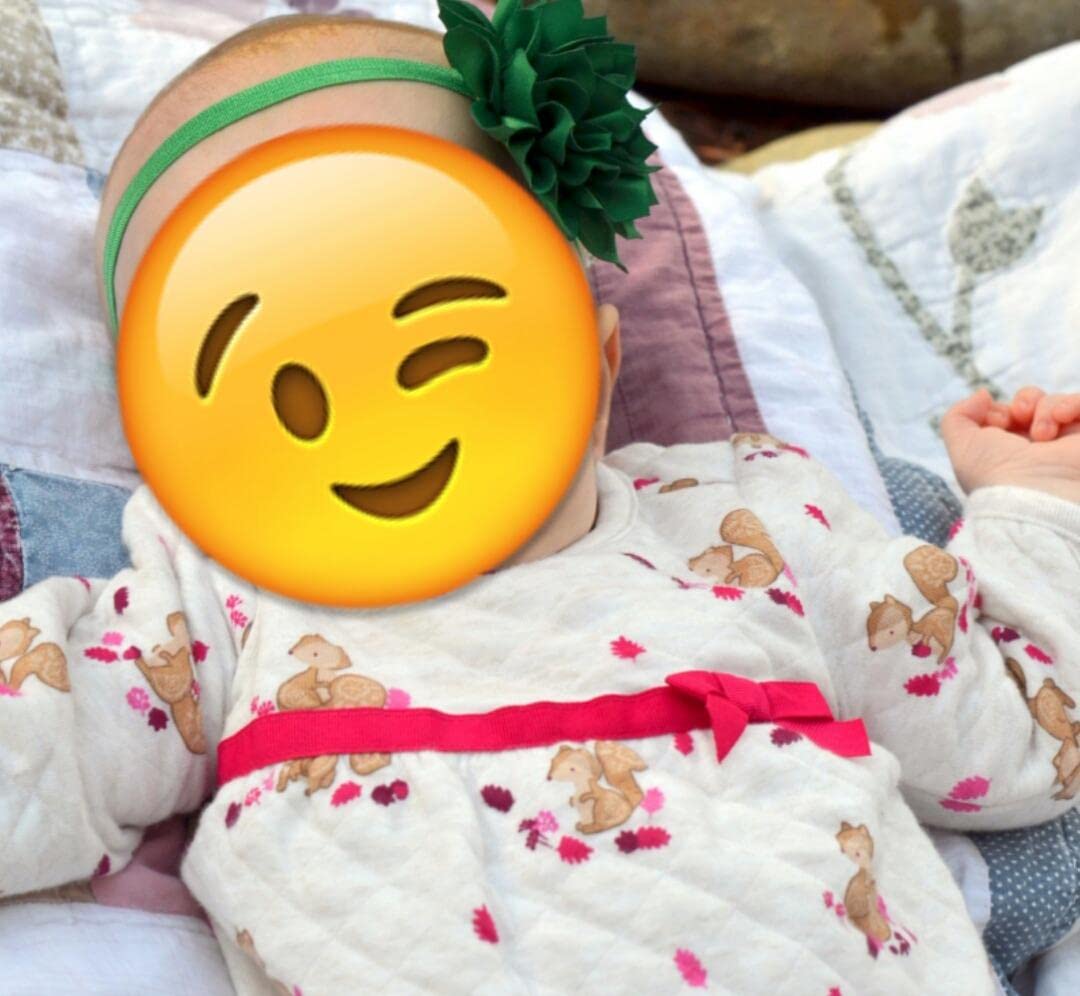 New Girl Baby Headbands,Red Baby Headband Bow. (Ldz23) (Green)