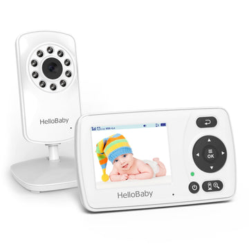 Hellobaby Monitor With Camera And Audio, 1000Ft Long Range Video Baby Monitor-No Wifi, Night Vision, Vox Mode-Power Saving, 2.4'