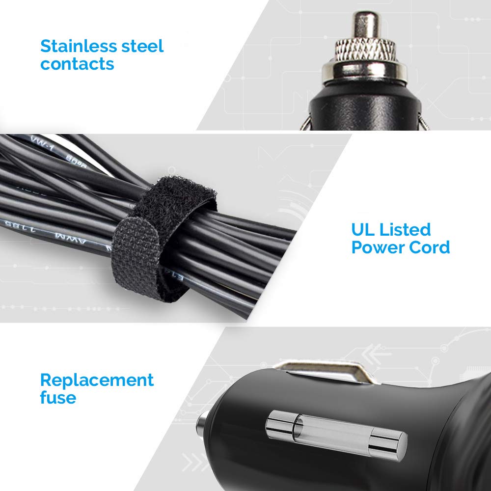 Pumpmom-Us 12 Volt Breast Pump Car Adapter For Spectra S1, S2, Spectra 9 Plus Pumps - Replacement Vehicle Lighter Power Adapter