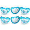 Razbaby Jollypop Baby Pacifier Newborn, 0-3M (Blue, 6 Count)