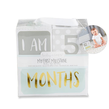 Giftsforyounow My First Milestone Baby Age Blocks
