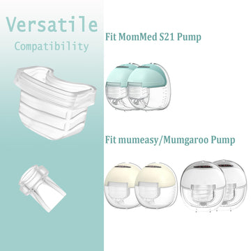 Tovvild Duckbill Valve Silicone Diaphragm 4Pcs, Suitable For Mommed S21 Breast Pump, Compatiable With Missaa Mumgaroo S18/S19, B