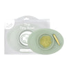 ezpz Tiny Bowl (Sage) - 6 Months+ - 100% Silicone Suction Placemat + Bowl for Infants - Fits All Highchair Trays - Baby-Led Wean