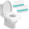 Krijuess 50 Packs Toddler Toilet Seat Covers Disposable, Disposable Toilet Seat Covers For Travel Waterproof Non-Woven, Travel E