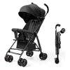 SafeOKid Baby Stroller Buggy, Lightweight & Compact Travel Pram With 5Point Safety Harness, Adjustable Canopy, Reclining Seat