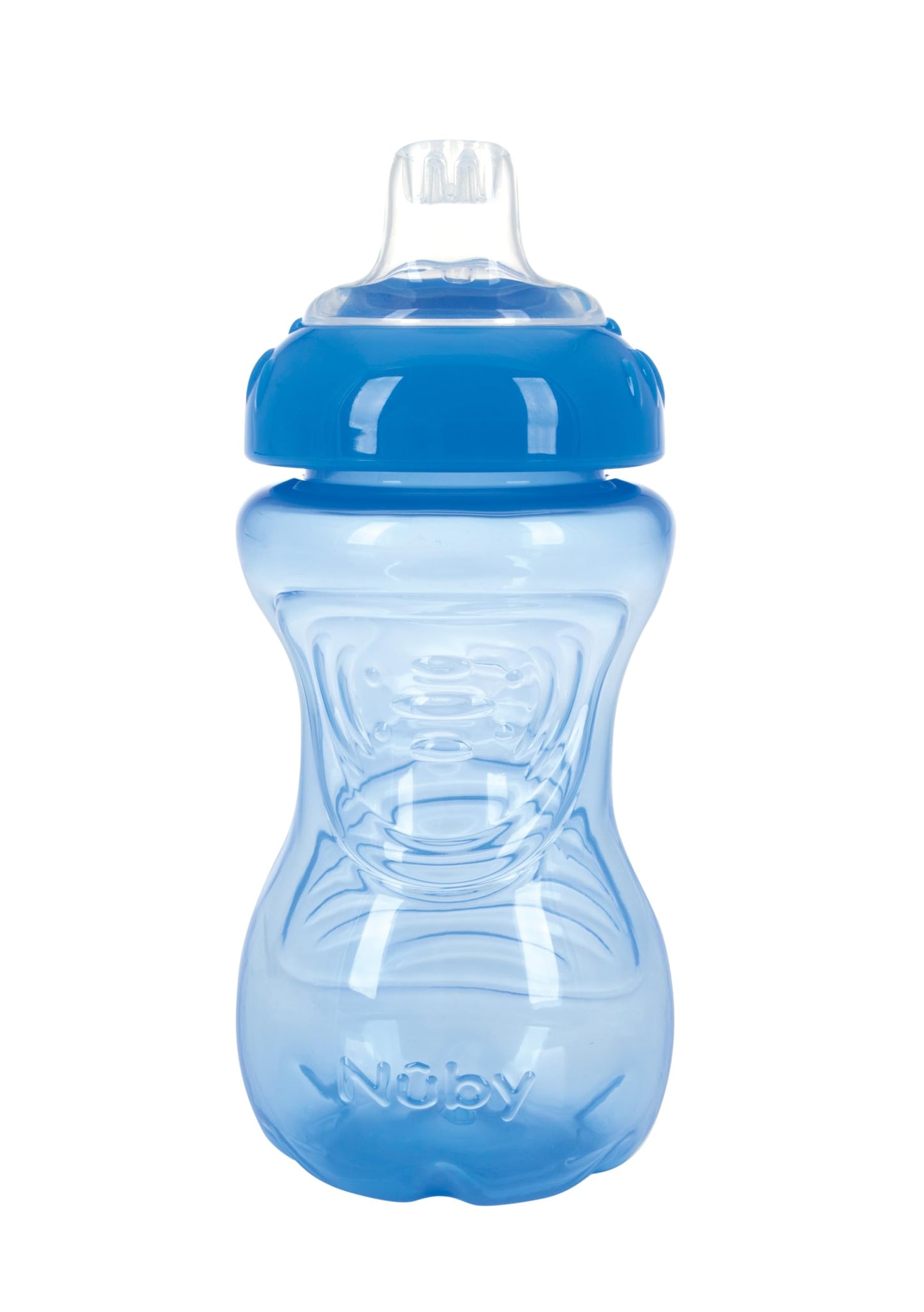 Nuby No-Spill Gripper Cup, Sippy Cup for Baby and Toddler, 10 Ounce (Blue)