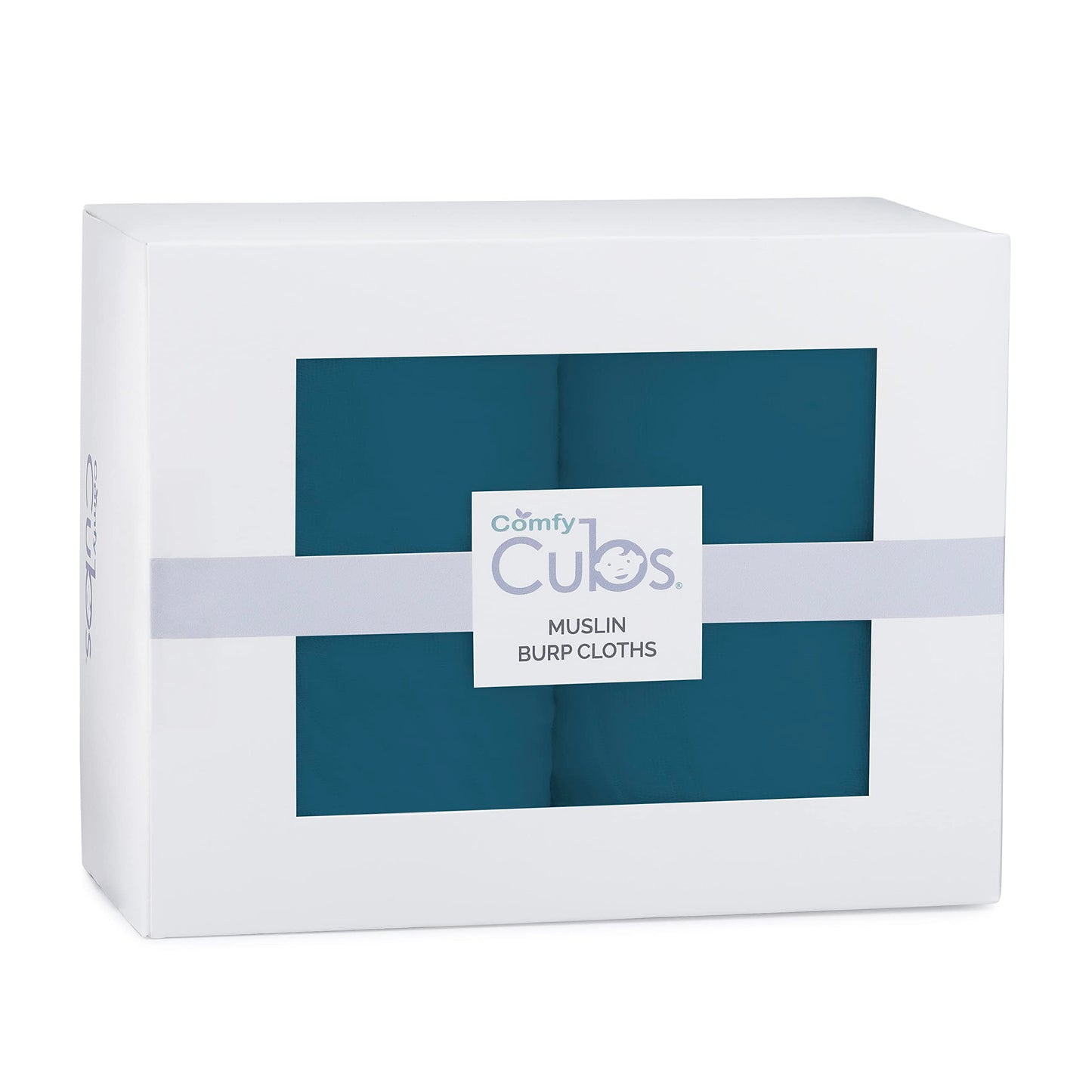 Comfy Cubs Muslin Burp Cloths 20 x 10, Pack of 6 - Large, 6-Layer, Ultra Absorbent 100% Cotton for Baby Drool and Messes - Soft,