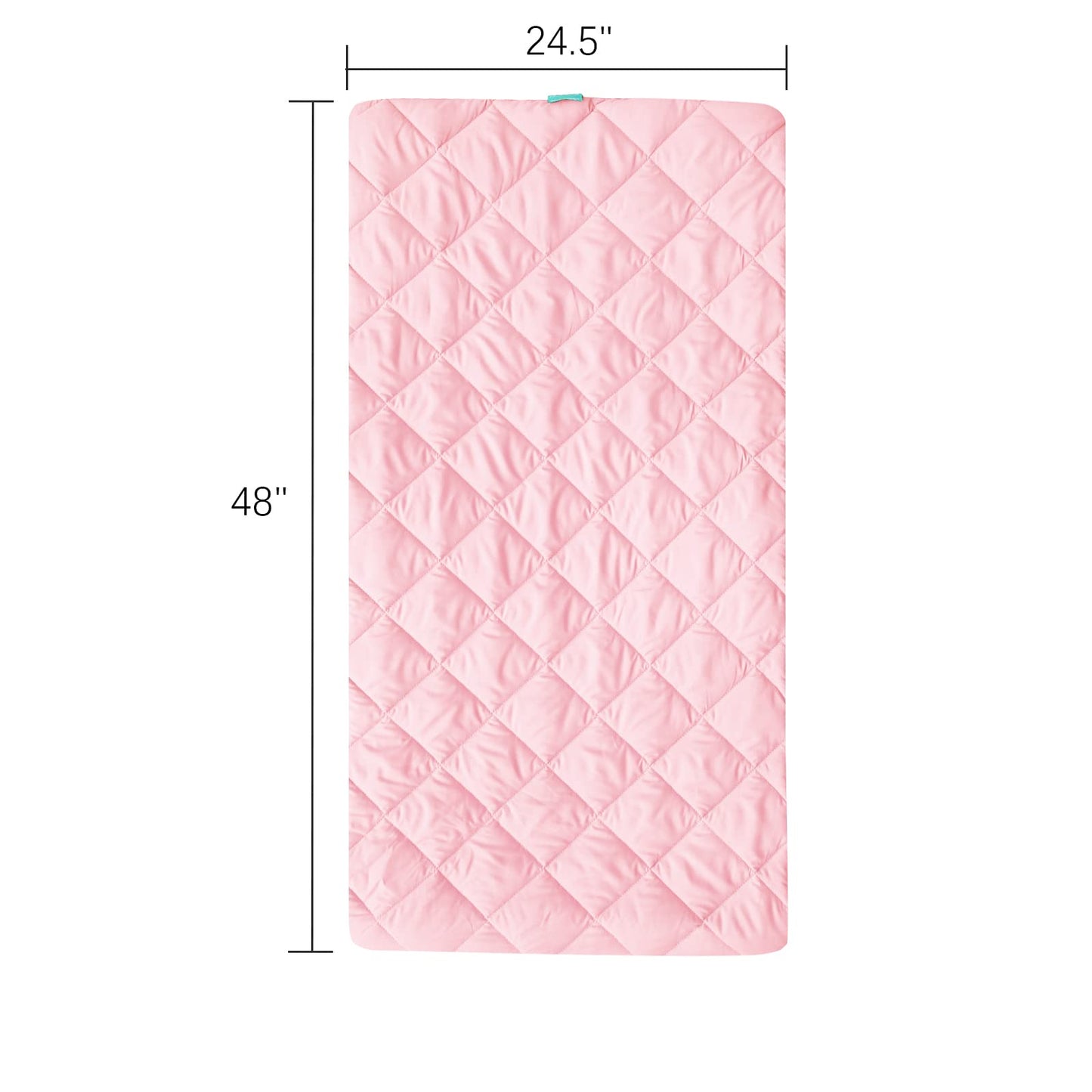 Sheet For Regalo My Cot Portable Toddler Bed, Joovy Travel Cot (Sheet Only, Bed Not Included), Soft Padded Cover, Pink, 48'' 24
