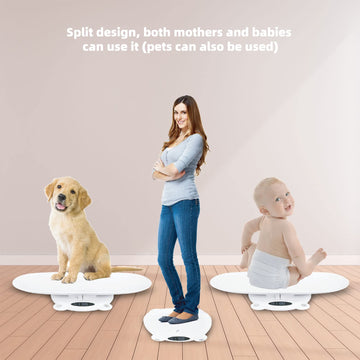Simshine Digital Baby Scale Weight All Family, Weighing Newborn Wiggly Babies, Pets, Cat And Dog - Long Press Unit For 3 Seconds