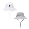 Baby Sun Hat Toddler Summer Upf 50+ Sun Protection Baby Boy Beach Hats Adjustable Baby Girl Wide Brim Kid Bucket Cap Gray+White