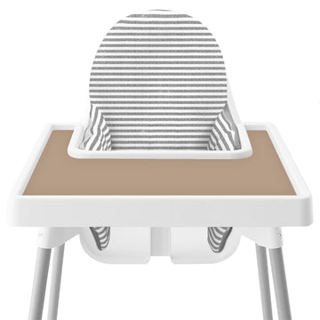 High Chair Placemat For Ikea Antilop Baby High Chair, 2 Packs Stain Resistant Non-Slip Toddler Silicone High Chair Place Mats Ea