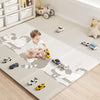 BG-BABYGO Baby Floor Play Mat 47 x47 Baby Playpen Mat, Foldable Baby Girl Playmat, Reversible Waterproof Foam Play Mats for Bab