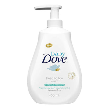 Dove Baby Head To Toe Body Wash Sensitive Moisture - 6 Packs X 13.52 Fl.Oz / 400 Ml