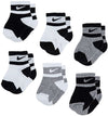 Nike Boys' Ankle 6 Pairs Socks, Black(Nn0663-001)/G_White, 12-24 Months