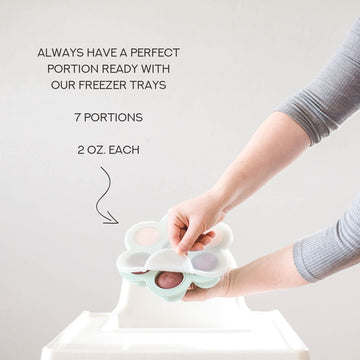 Simka Rose Baby Food Storage Containers - Freezer Safe Tray Silicone Baby Food Freezer Storage Tray Molds Breast Milk Freezer Tr