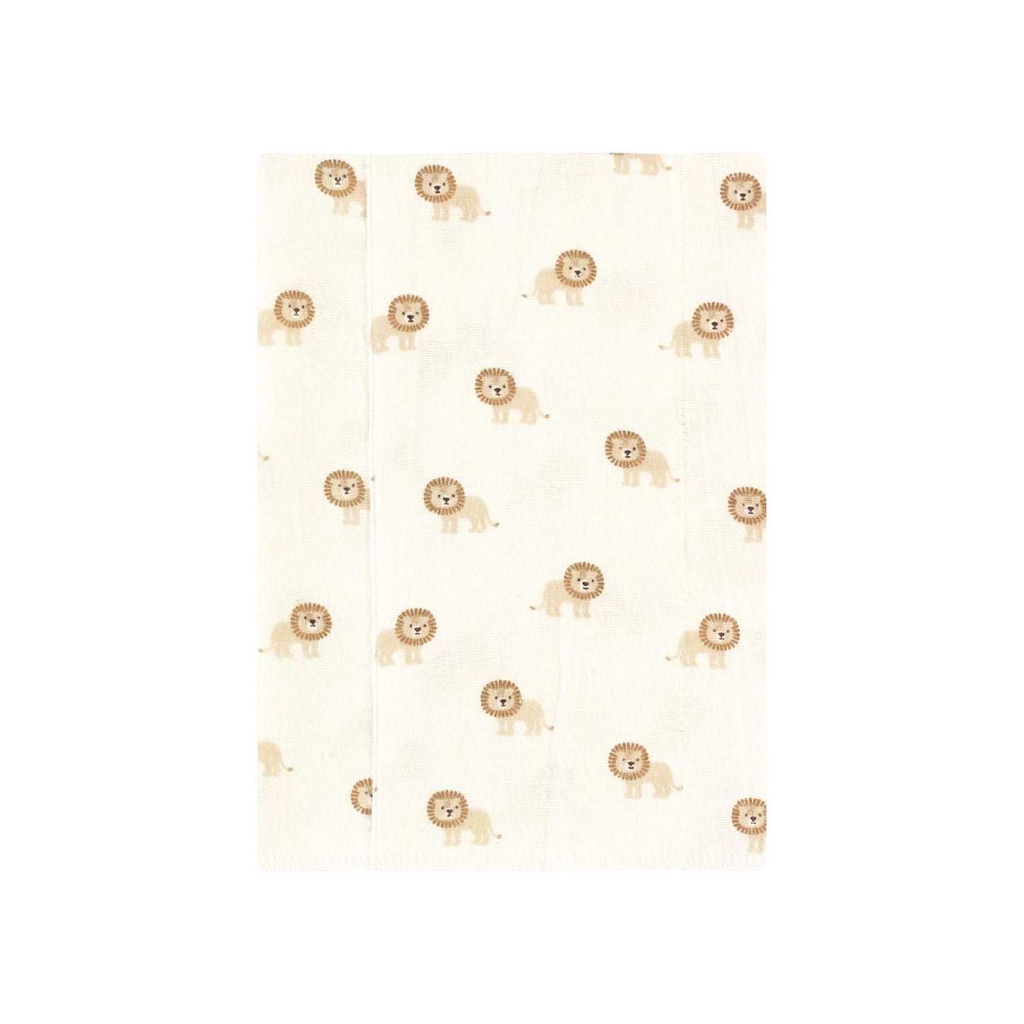 Hudson Baby Unisex Baby Cotton Flannel Burp Cloths, Brave Lion 7-Pack, One Size