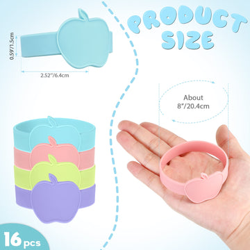 Fuutreo 16 Pcs Baby Bottle Labels For Daycare Labels Reusable Waterproof Silicone Name Bands Writable Baby Bottle Name Tags Esse