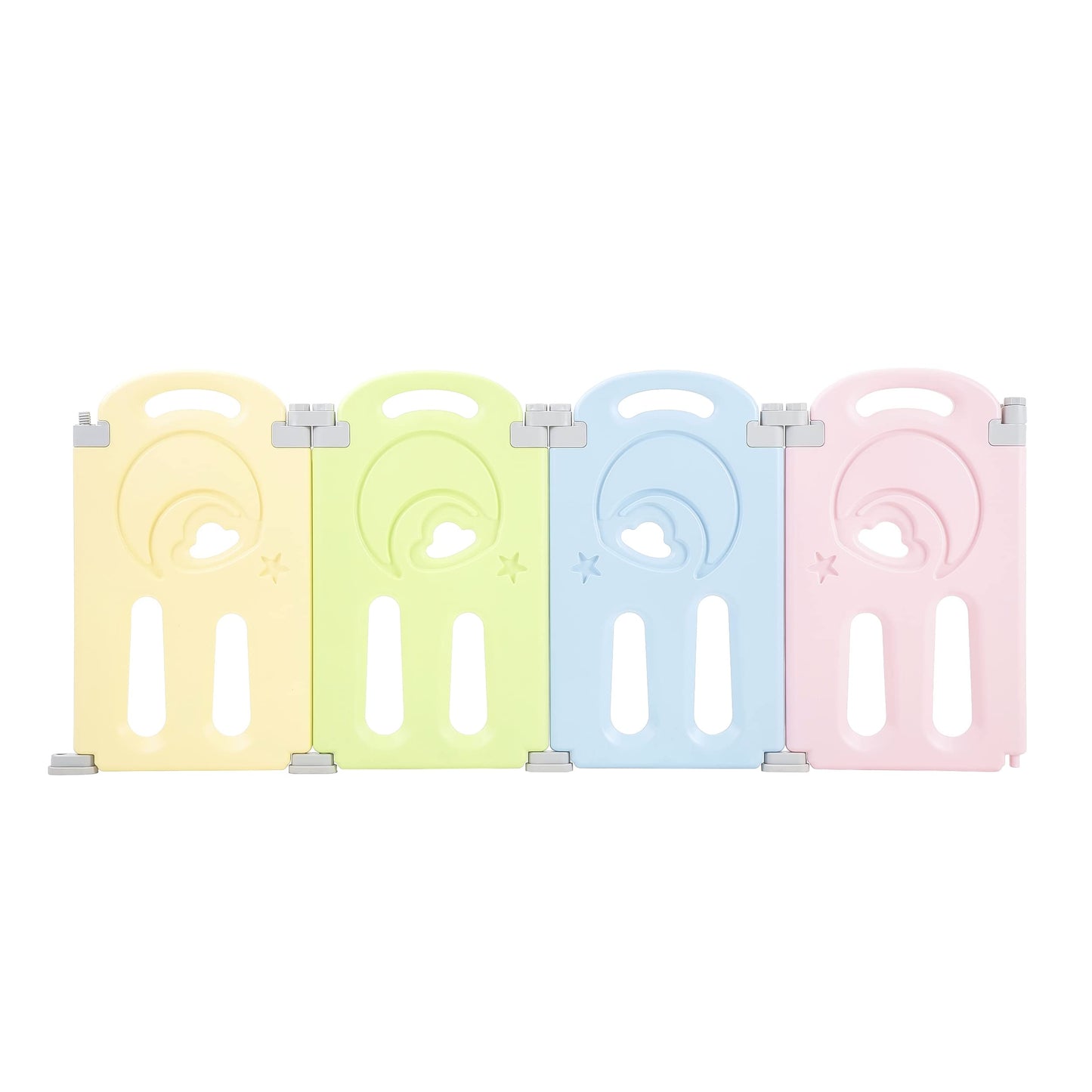 Cloud Castle Foldable Playpen 4-Panel Extension By Fortella (Multicolor)