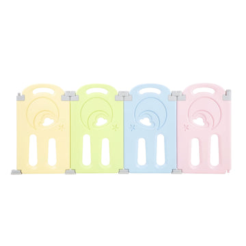 Cloud Castle Foldable Playpen 4-Panel Extension By Fortella (Multicolor)