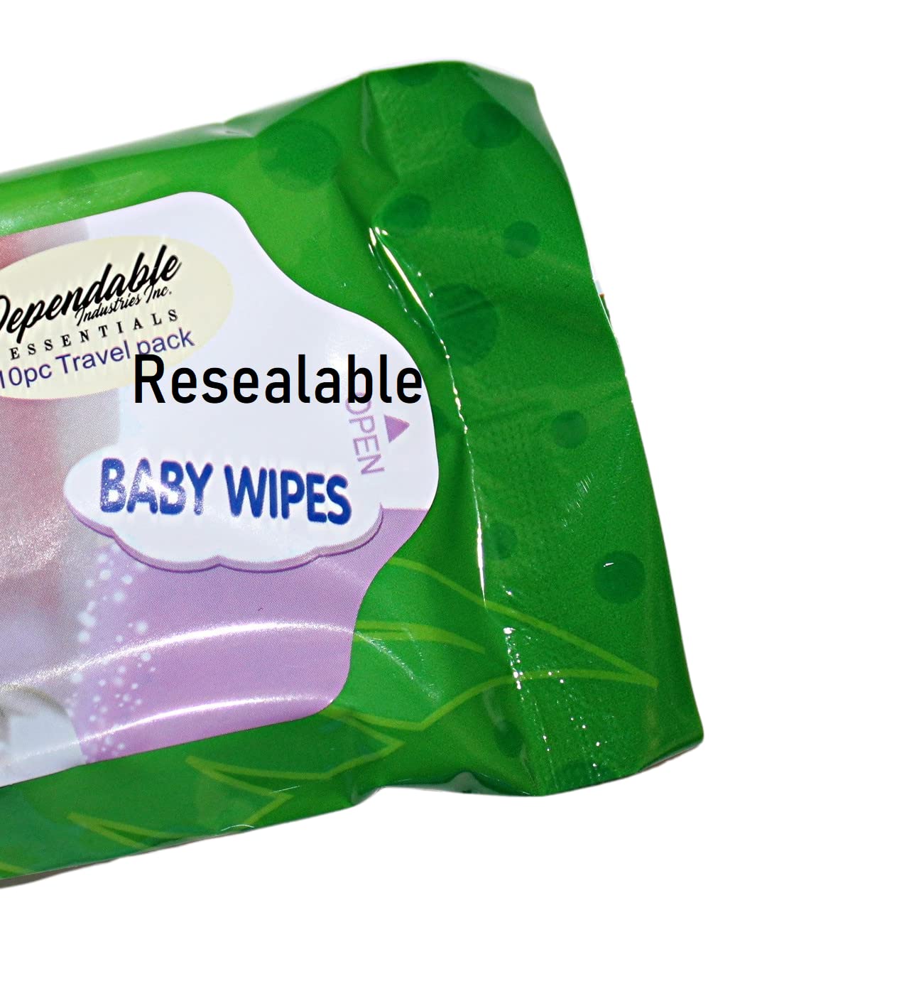 Dependable Industries 6 Piece Travel Size 10 Pack Baby Wipes Fits In Purse Diaper Bag & Glove Compartment Children'S Hands And F
