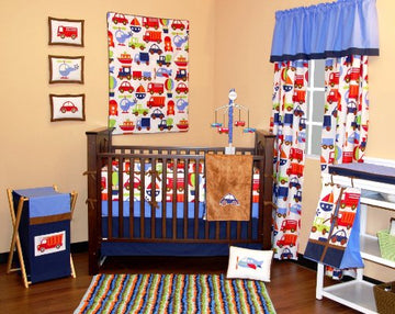 Bacati - Transportation Multicolor Hamper