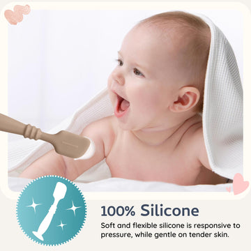 3 Packs Silicone Diaper Cream Applicator With Suction Base, Diaper Cream Spatula Applicator For Babies, Soft Silicone Diaper Cre
