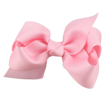 Zoonai 3 Inch Baby Girl Hair Bows Boutique Hair Clip Teens Toddlers Hairpin Headwear - Set Of 2 (Pink)