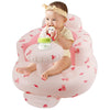 Pink Baby Inflatable Seat For Babies 3-36 Months Girl, Built In Air Pump, Bear Baby Support Seat Summer Toddler Chair For Sittin