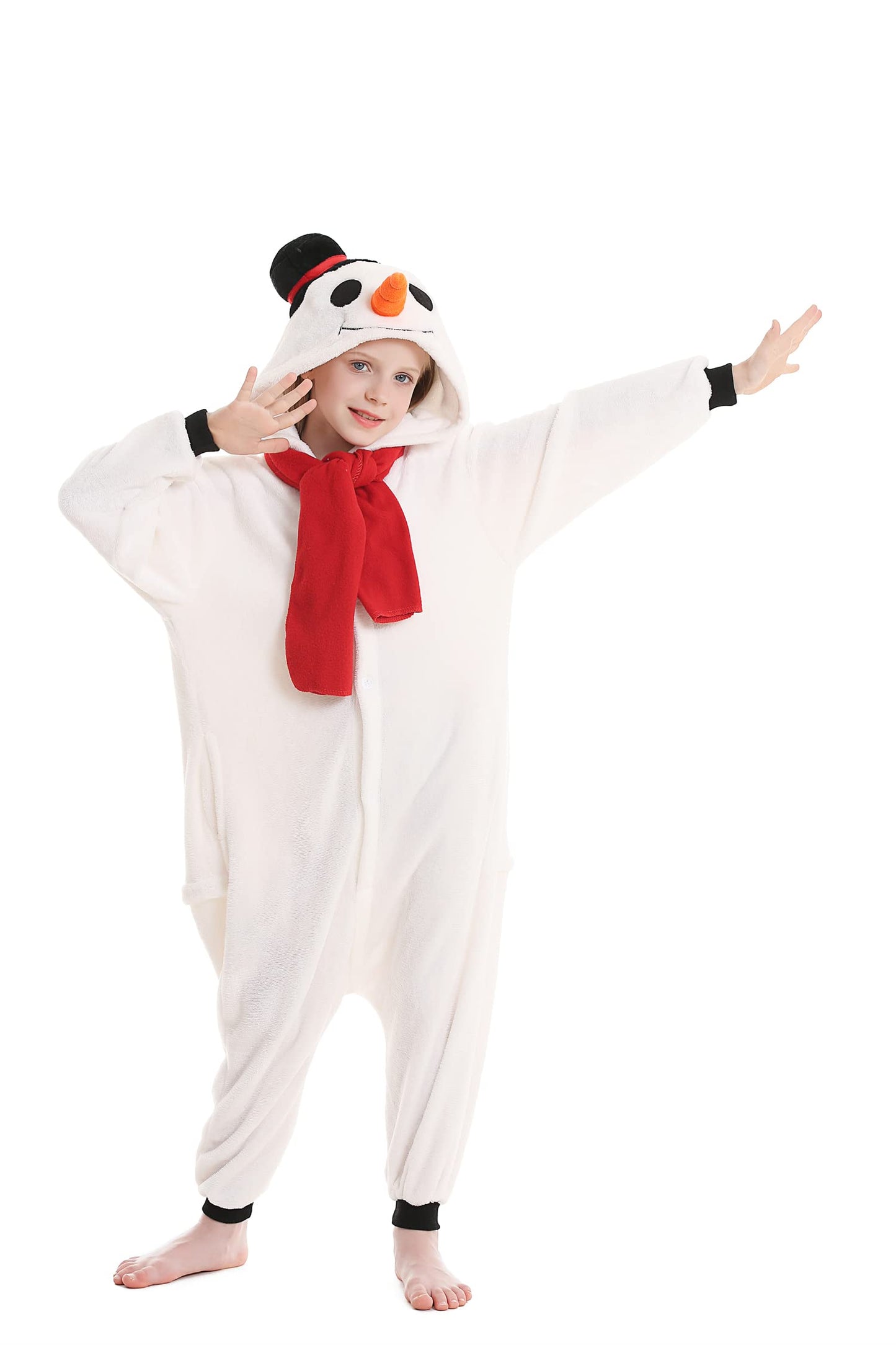 CuteOn Snowman Onesie for Girls Boys Animal Costume Halloween Christmas for Height 120cm