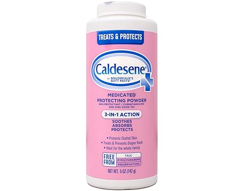 Caldesene Medicated Protecting Powder | 5 Ounce | With Zinc Oxide & Cornstarch | Helps Protect Irritated, Chafed Skin | Ideal Fo