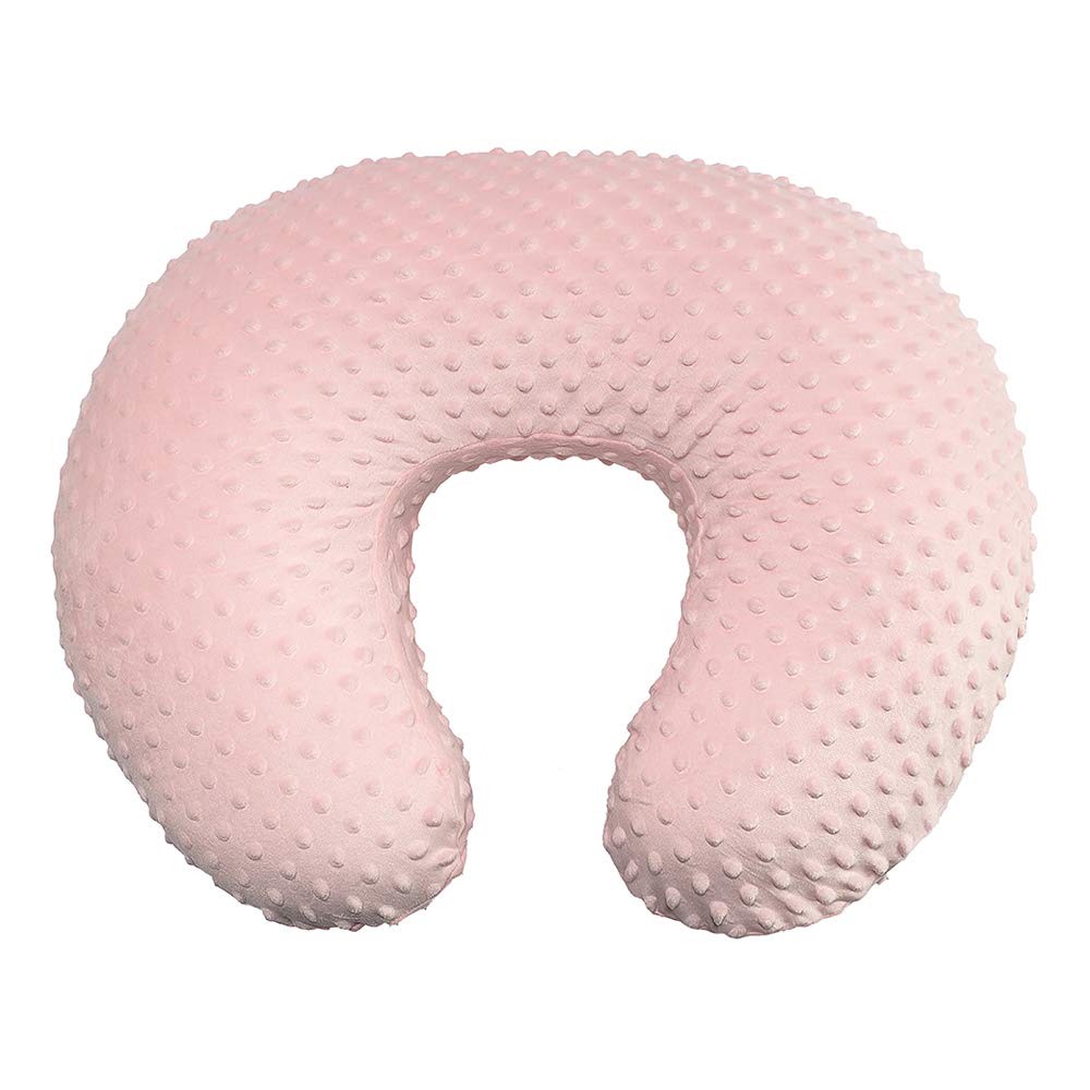 Owlowla Minky Nursing Pillow Cover, Breastfeeding Pillow Slipcover Fits Nursing Pillow For Baby Boy Girl(Blush Pink)