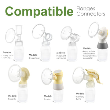Maymom Breast Pump Bottle Compatible With Medela Pump In Style Maxflow, Freestyle, Swing Maxi Pump, Maymom Breastshields; Compat
