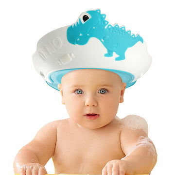 Funupup Baby Shower Cap For Kids, Baby Bath Shampoo Visor Cap Hair Washing Shield Adjustable Silicone Bath Hat For Toddler Girls