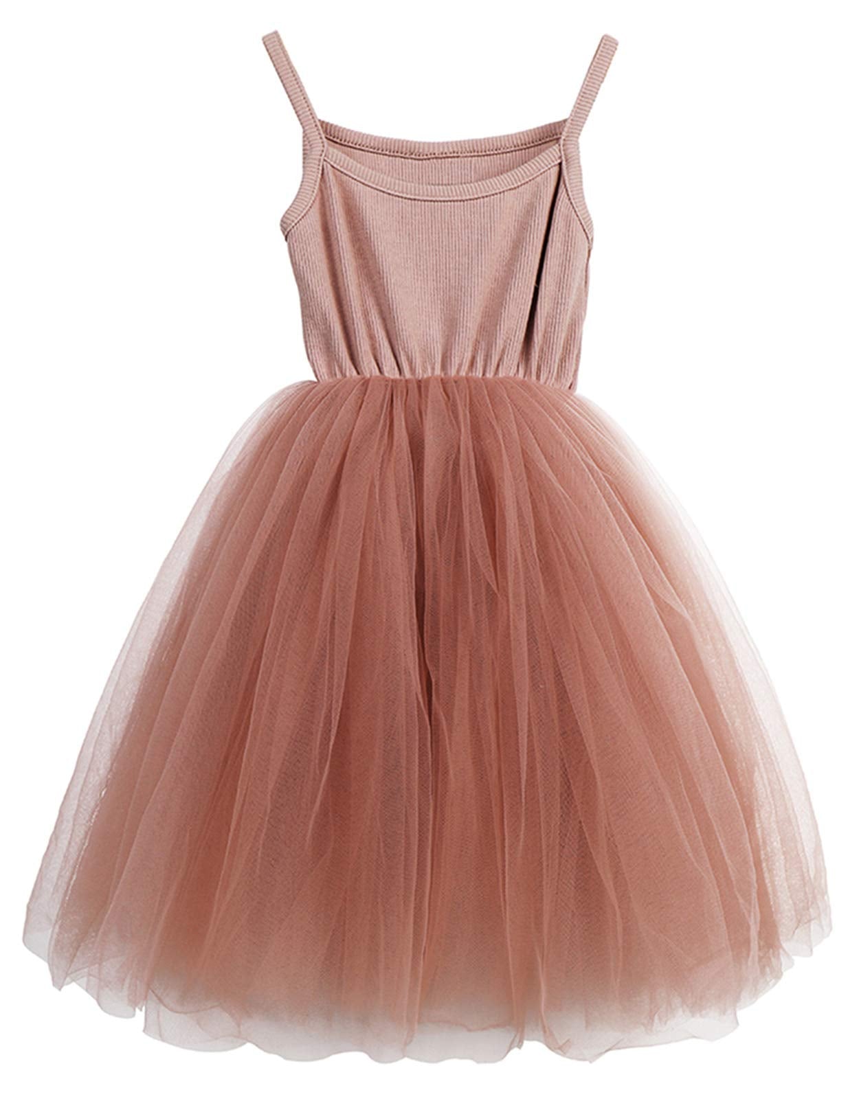 LYXIOF Toddler Tutu Dress Baby Girls Tulle Sleeveless Princess Party Sundress Pink 18 Months