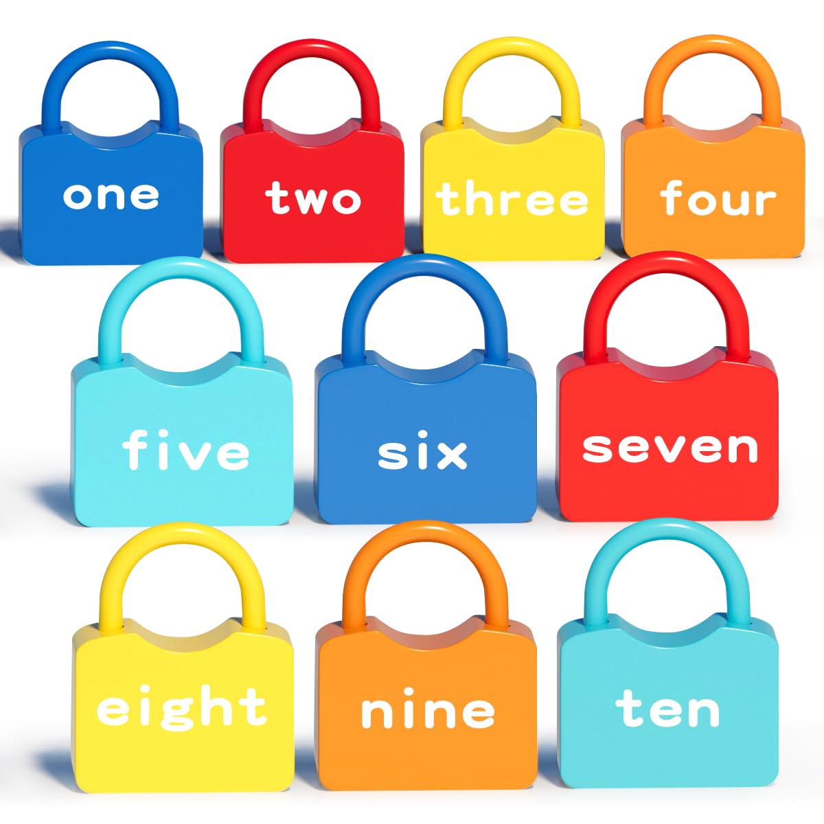 YYDeek Montessori Toys for 3 Year Old, Preschool Activities Toys Games for Toddler, Lock & Key Counting Toys for Toddlers, Math