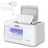 Baby Wipe Warmer Baby Wet Wipes Dispenser, Tenmonth Diaper Wipe Warmer With Led Light & Transparent Viewing Window, Adjustable 9