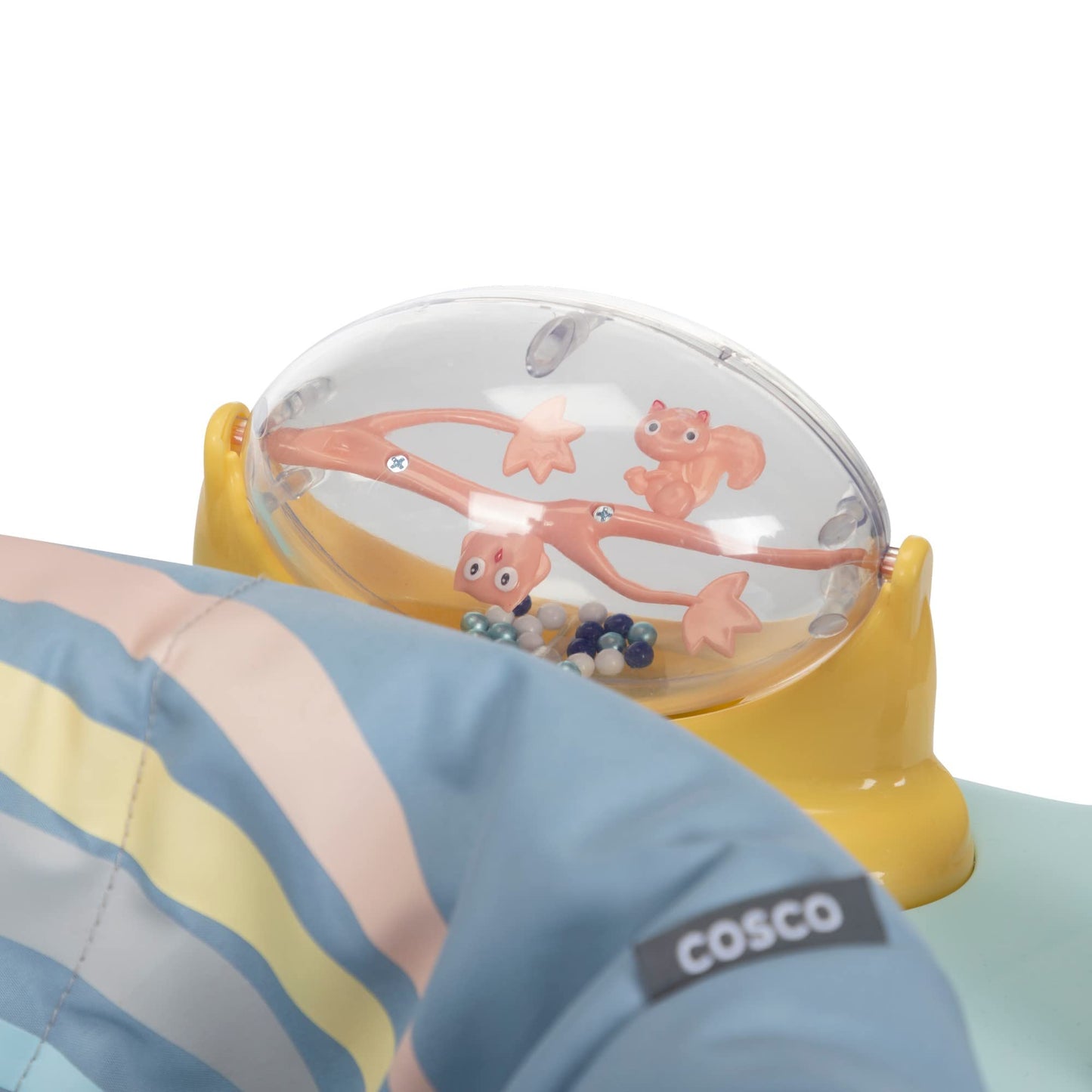 Cosco Play-In-Place Stationary Activity Center, 6 Engaging Toys And A 360 Rotating Seat, 3-Position Height Adjustment Machine-Wa