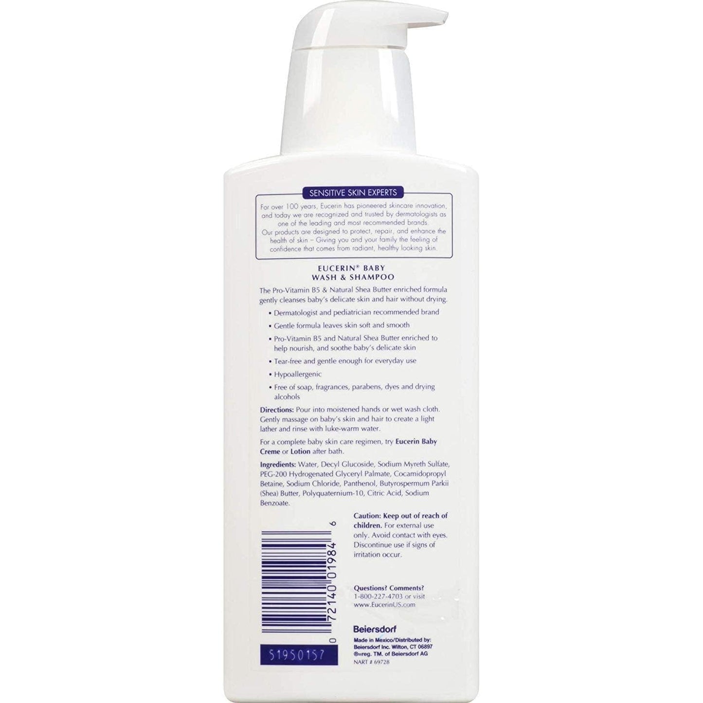 Eucerin Baby Baby Wash & Shampoo - 13.5 Oz