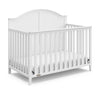 Graco Wilfred 5-In-1 Convertible Crib (White) - Greenguard Gold Certified, Converts To Toddler Bed And Full-Size Bed, Fits Stand