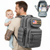 MIRACOL Diaper Bag Backpack for Men: 40L Heavy-Duty Tactical Style Dad Baby Bag with 16+ Pockets - MOLLE Webbing and Organized S